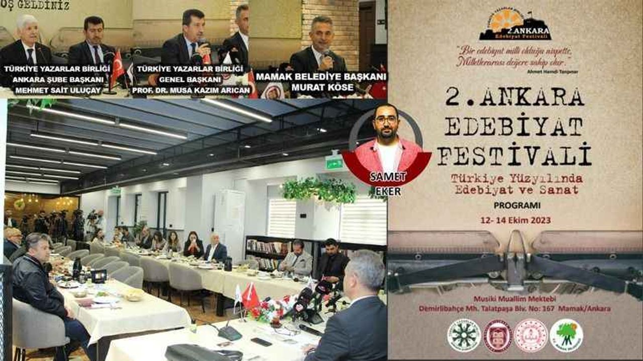 2.Ankara Edebiyat Festivali Mamak’ta başlıyor