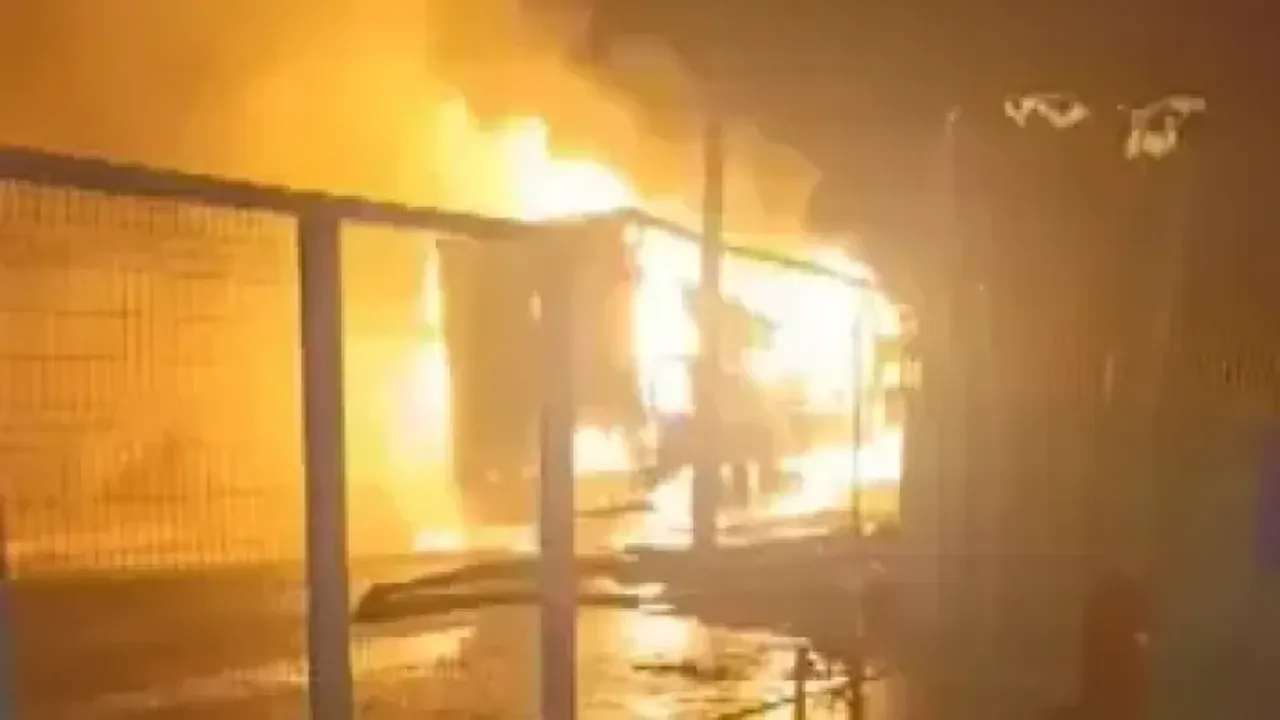 TIR alev alev yandı