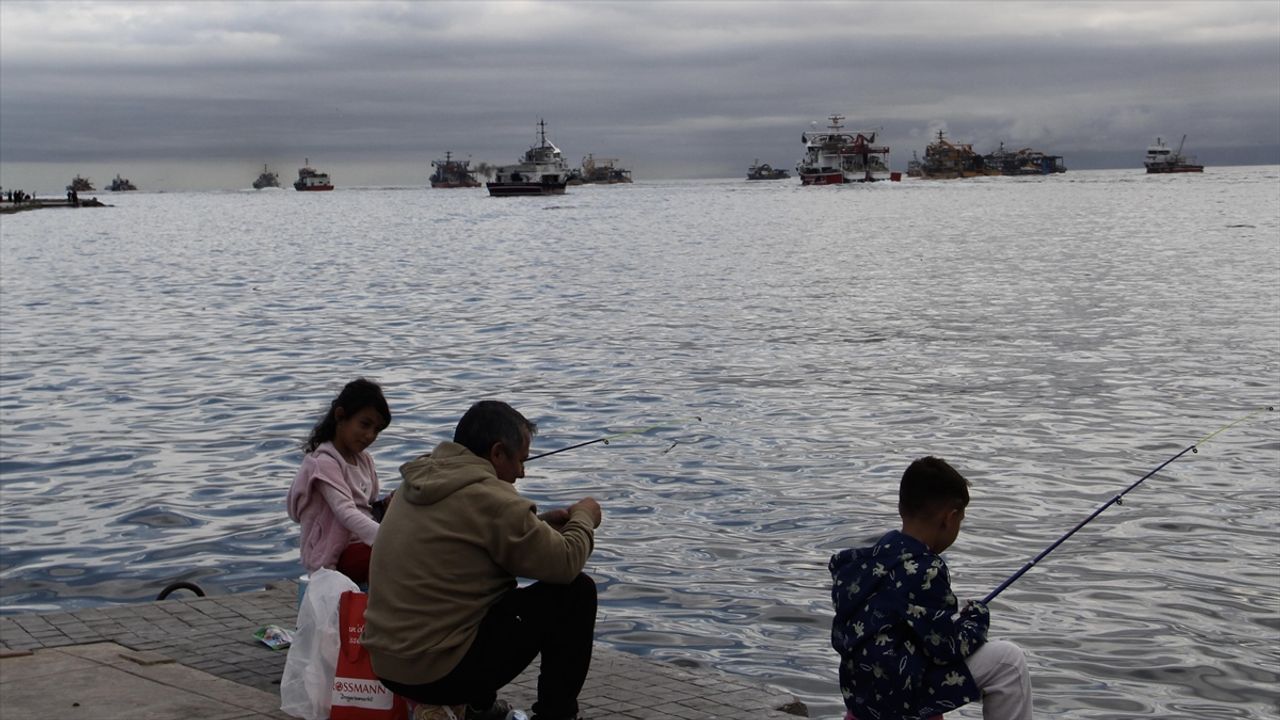 Balıkçıların Karadeniz'deki hamsi avı devam ediyor