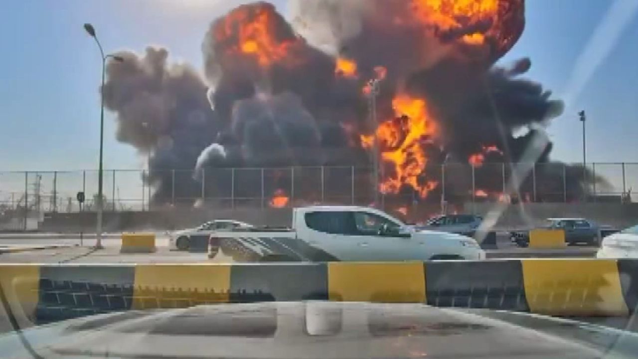 Irak'ta petrol sahasında korkutan patlama