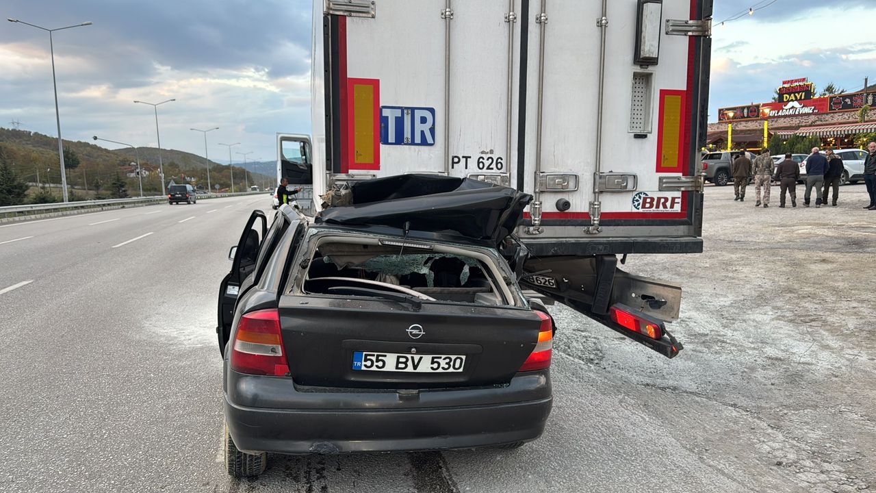 Samsun'da TIR kazası can aldı