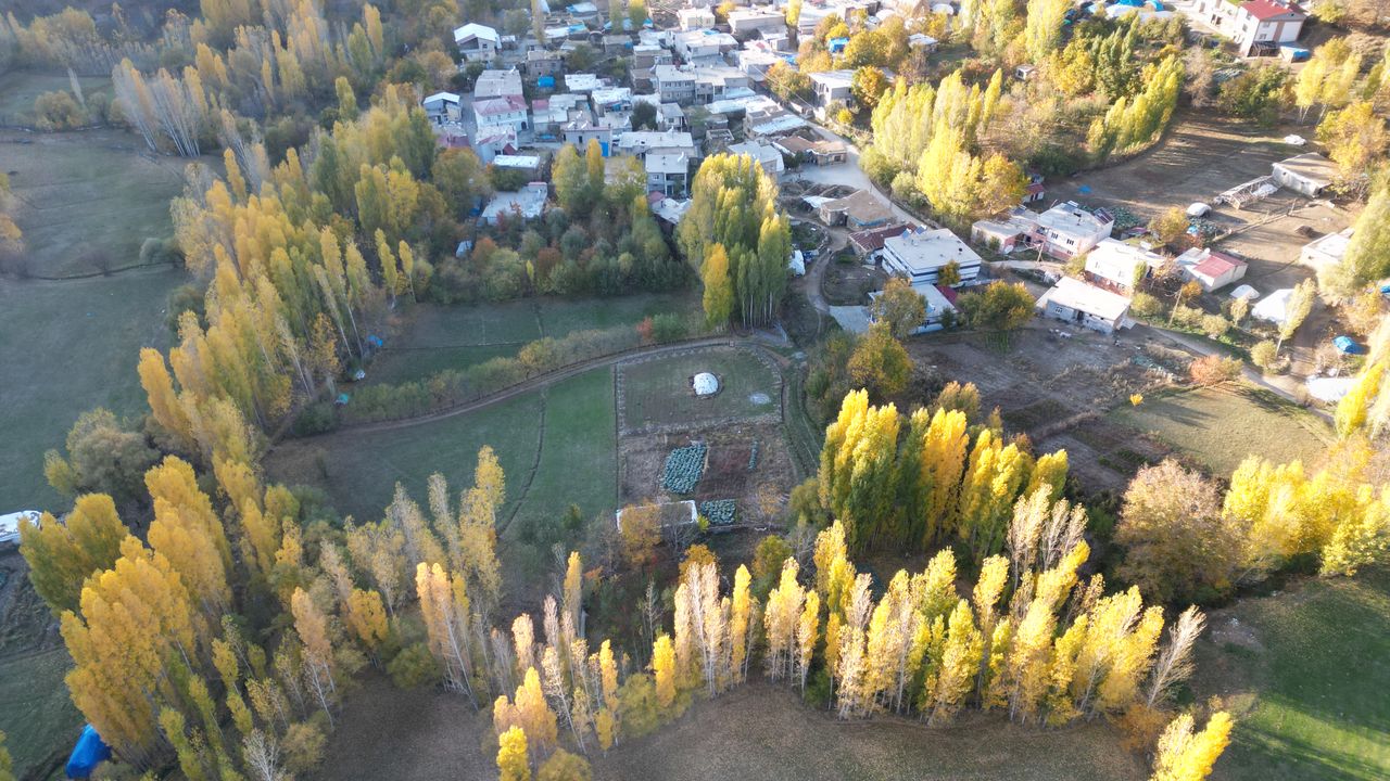 Bitlis'te sonbahar mevsimi doğal stüdyo oluşturdu