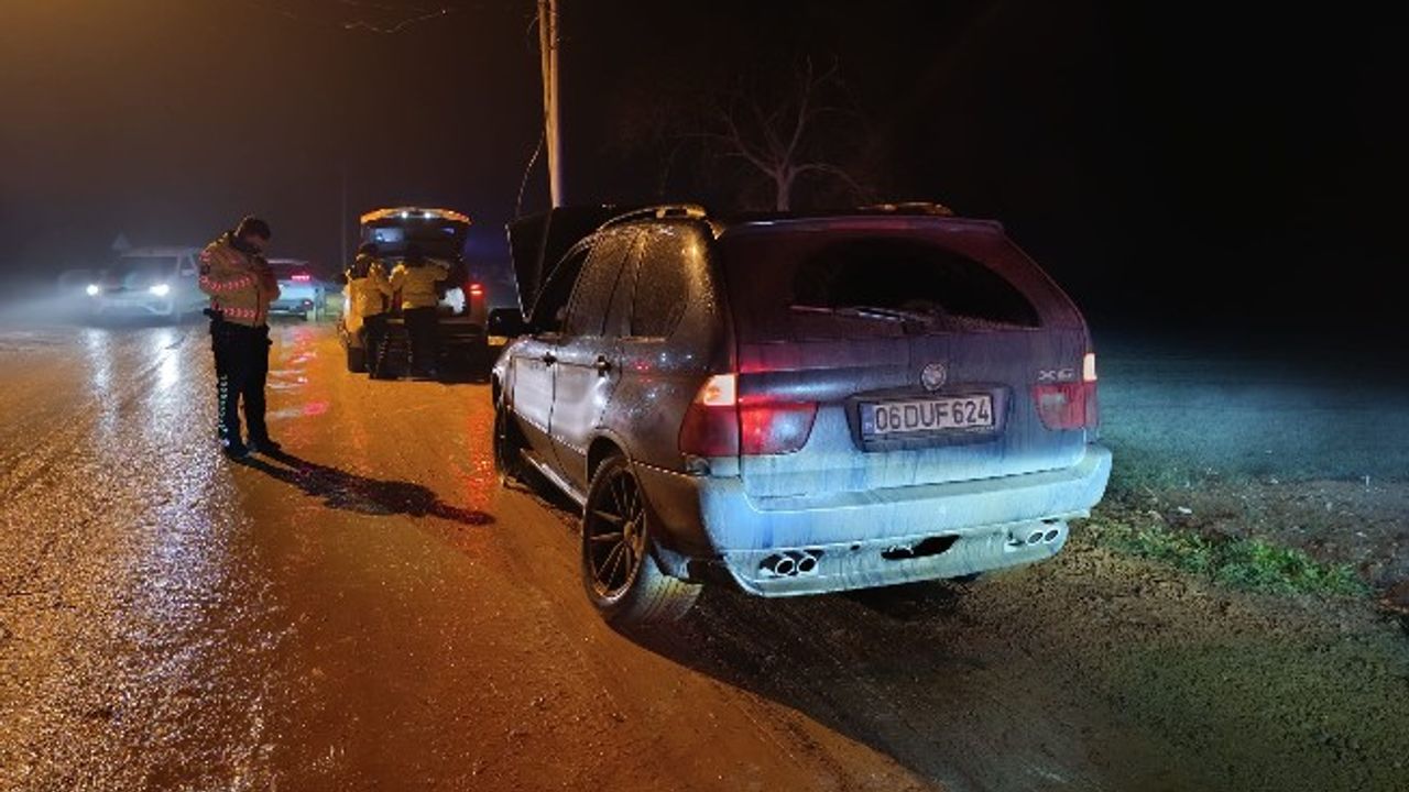 Polisten kaçan alkollü sürücü, kaza yaptı