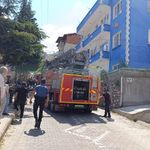 Alevler arasında kalan görme engelli kadın itfaiye tarafından kurtarıldı