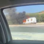 Seyir halindeki ticari aracı alevler sardı!