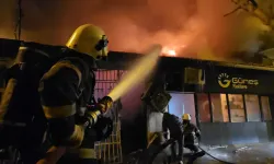 Edirne'de yangında 5 iş yeri hasar gördü