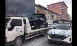 Kayseri’de drift yapan sürücüye 46 bin 392 lira ceza