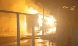 TIR alev alev yandı