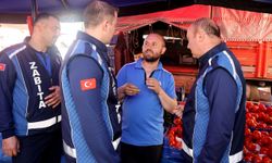 Nevşehir'de zabıta pazar esnafına denetimde bulundu