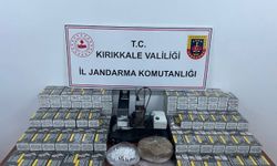 Yüklü miktarda kaçak tütün ve makaron ele geçirildi