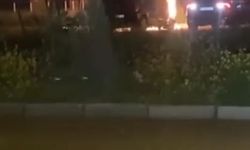 Park halindeki araçta yangın çıktı