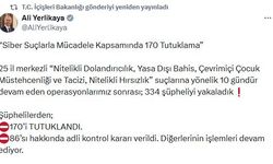 58 kentte siber suçlara operasyon