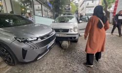 Direksiyon hakimiyetini kaybedip yayaya çarptı