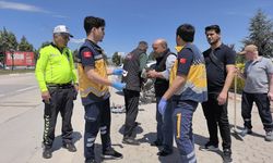 Kaza Geçirdi Bisikletini Bırakmadı
