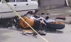 Motosiklet Otomobile Çarptı