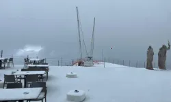 Antalya'ya mayıs ayında kar yağdı