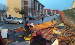 Bayburt'ta fırtına paniği