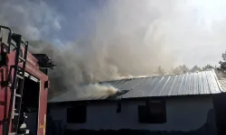 Yayla evinde korkutan yangın