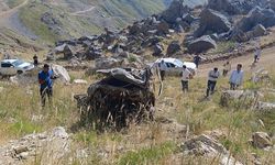 Batman'da araç şarampole yuvarlandı