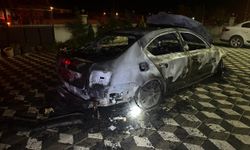 Konya'da Park Halindeki Otomobil Yandı