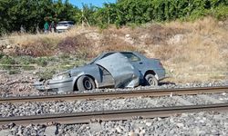 Malatya'da Otomobile Yük Treni Çarptı