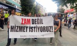 Üniversite öğrencilerinden zam eylemi