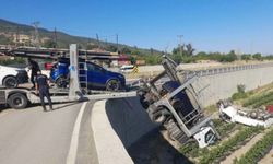 Korkutan kazada 2 kişi yaralandı
