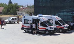 Burdur'da fabrika bahçesinde yangın
