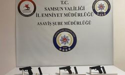 İş yerindeki silahlı kavga kamerada