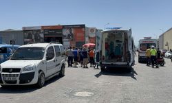 Motosiklet hafifi ticari araçla çarpıştı