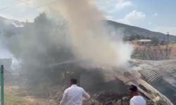 Sivas'ta köyü alevler sardı