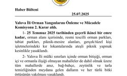 Yalova'da Orman Yasağı