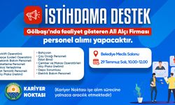Gölbaşı Belediyesi'nden istihdama destek!