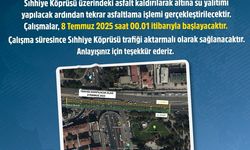 Sıhhiye Köprüsü'nde bakım çalışması