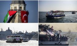 İstanbul Boğazı'nda Gazze eylemi