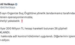 5 ilde suç örgütüne yönelik operasyon