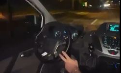 Aracını Yan Koltuktan Kullandı, Ehliyetini Kaybetti