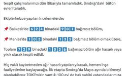 Balıkesir Sındırgı Depreminde 729 Bina Ağır Hasarlı Çıktı!