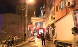 Daire yangınında tüp patladı