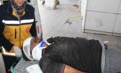 Lastiği patlayan TIR alevlere teslim oldu