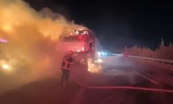 Şanlıurfa'da TIR Yandı