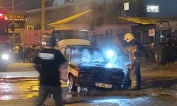 Seyir halindeyken alev aldı