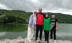 Tokat'ta otomobil, 5 metre yükseklikten uçtu