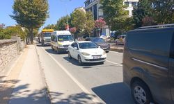 Trafik sebebiyle sınava geç kaldılar