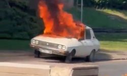 TBMM Önünde 'Beyaz Toros' Yangını