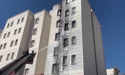 7 katlı apartmanda  yangın çıktı