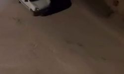 Araçtan atılan havai fişek anızı yaktı