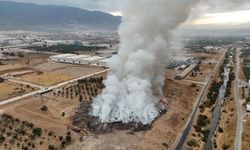 Çöp transfer merkezindeki yangın 5 saatte söndürüldü