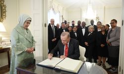 Erdoğan, Blair House çalışanlarıyla fotoğraf çektirdi