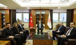 Faed Mustafa Bakan Bolat'a veda ziyaretinde bulundu